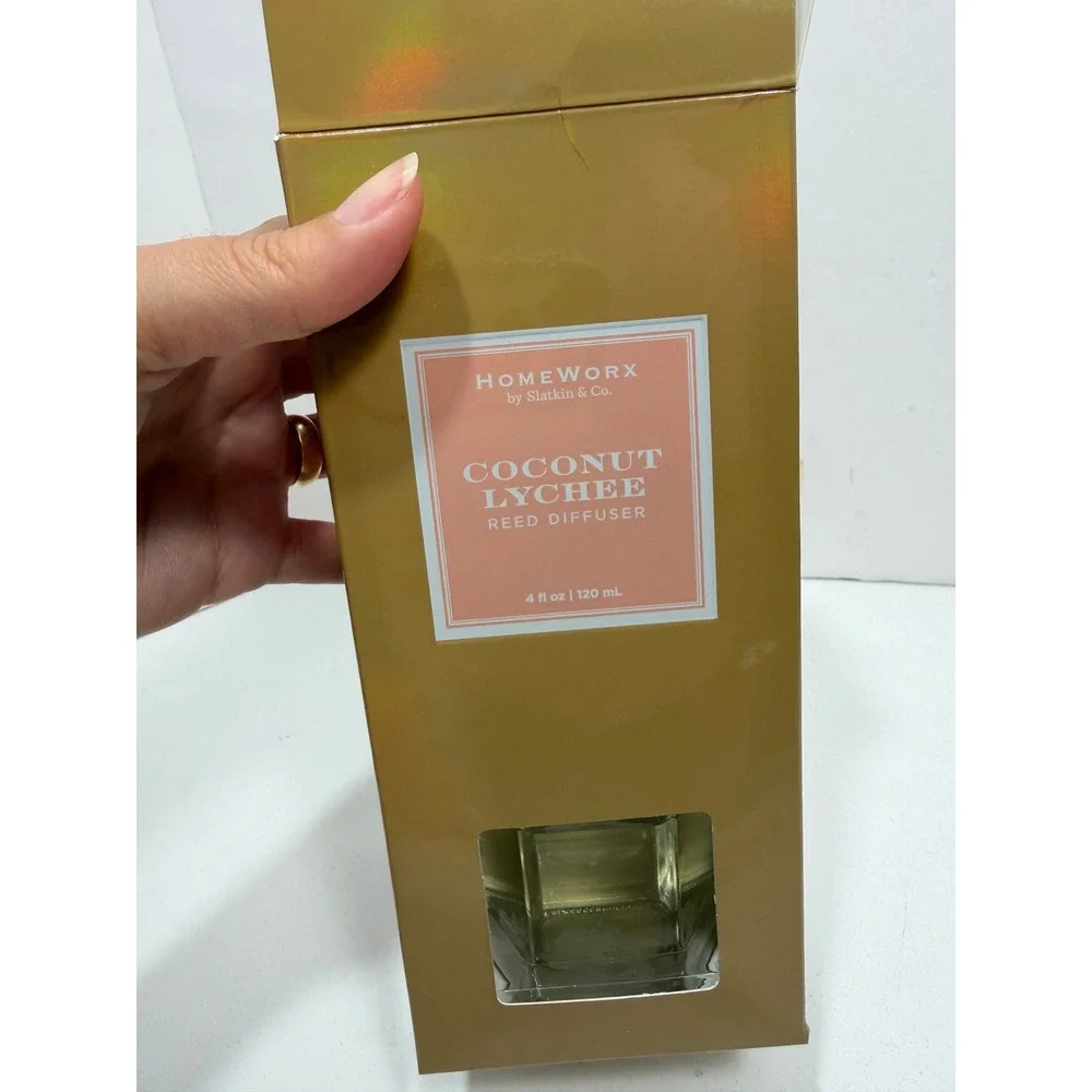 HomeWorx by Slatkin‎ & Co Coconut Lychee Reed Diffuser Tropical Home Fragrance